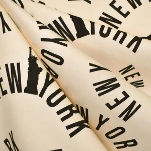 New York Organic Cotton Blend Sweatshirt Fleece Cream